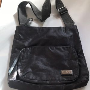 Vintage Kenneth Cole grey shimmery nylon crossbody